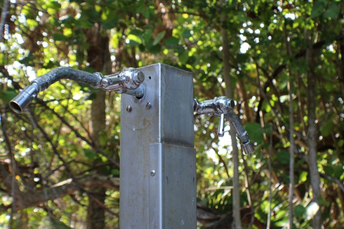 Outdoor beach shower